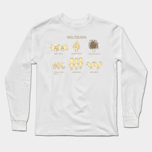 know your pasta Long Sleeve T-Shirt